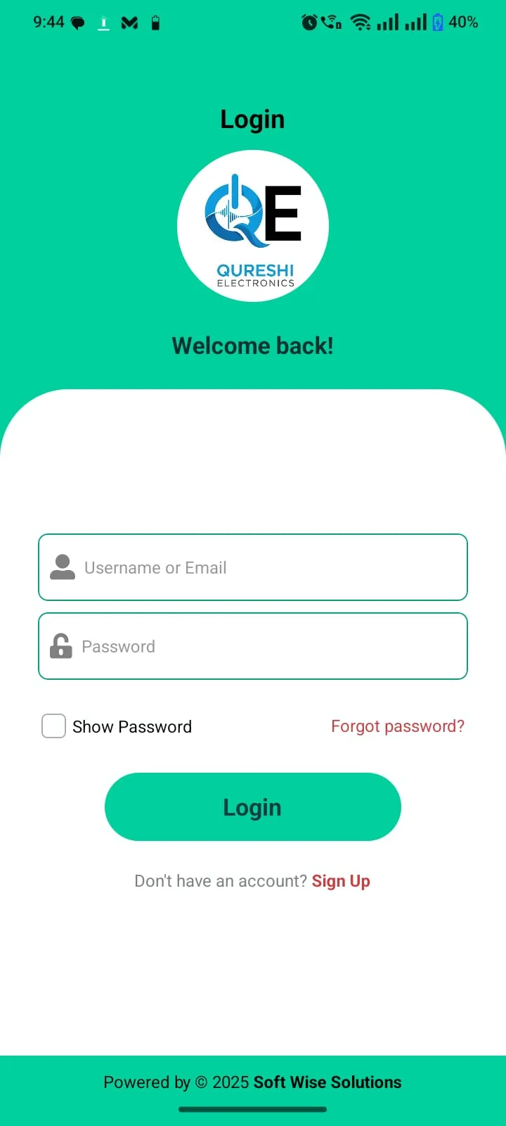 Role-based authentication entry point